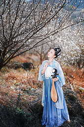 古风人像拍摄-梅花-腿子