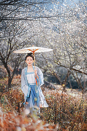 古风人像拍摄-梅花-腿子