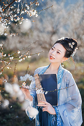古风人像拍摄-梅花-腿子
