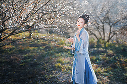 古风人像拍摄-梅花-腿子